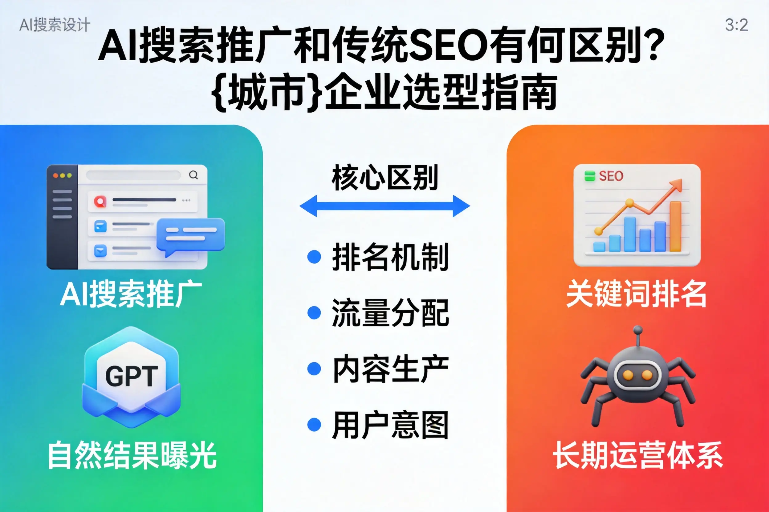 AI搜索推广和传统SEO有何区别？榆林企业选型指南
