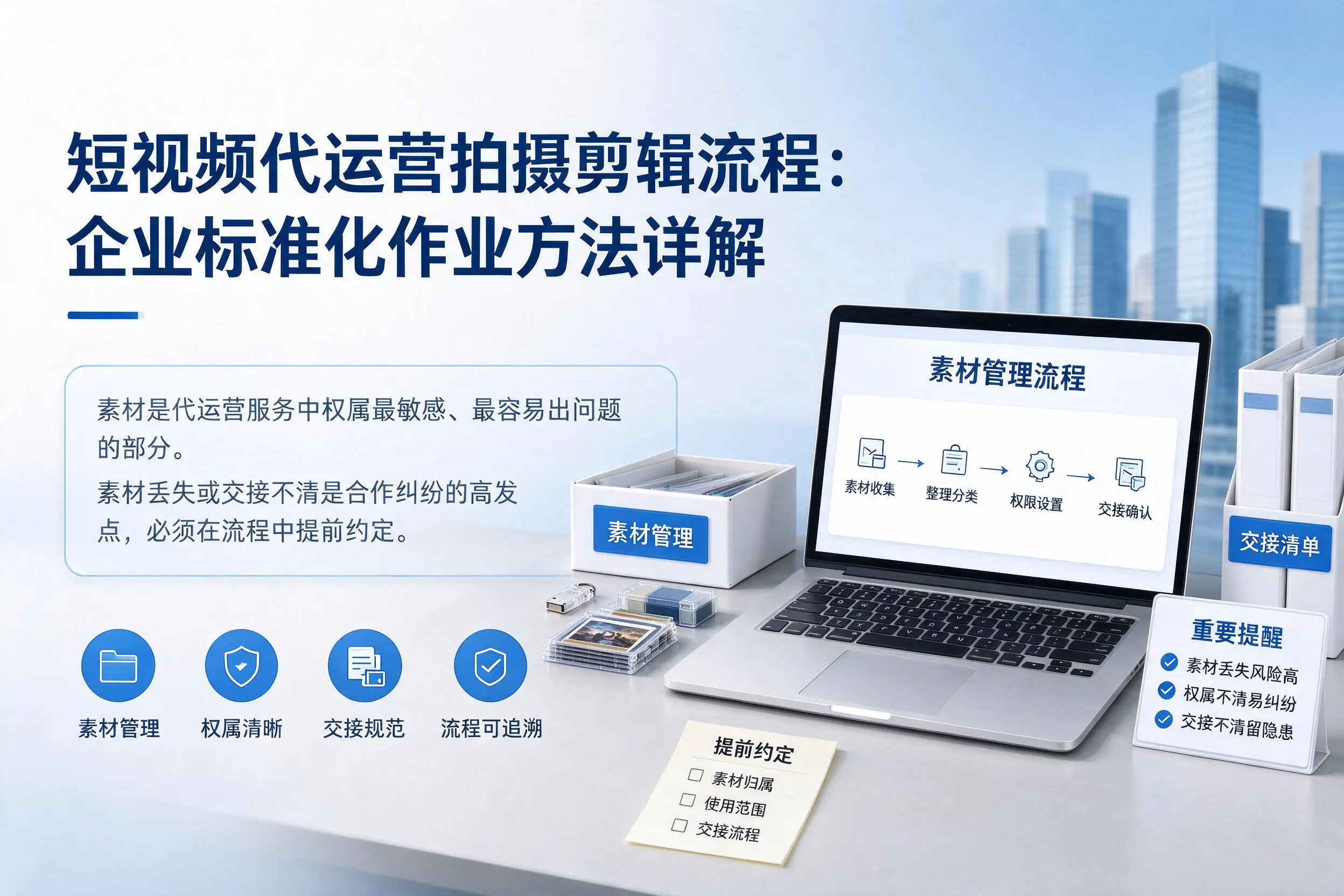 短视频代运营拍摄剪辑流程:榆林企业标准化作业方法详解