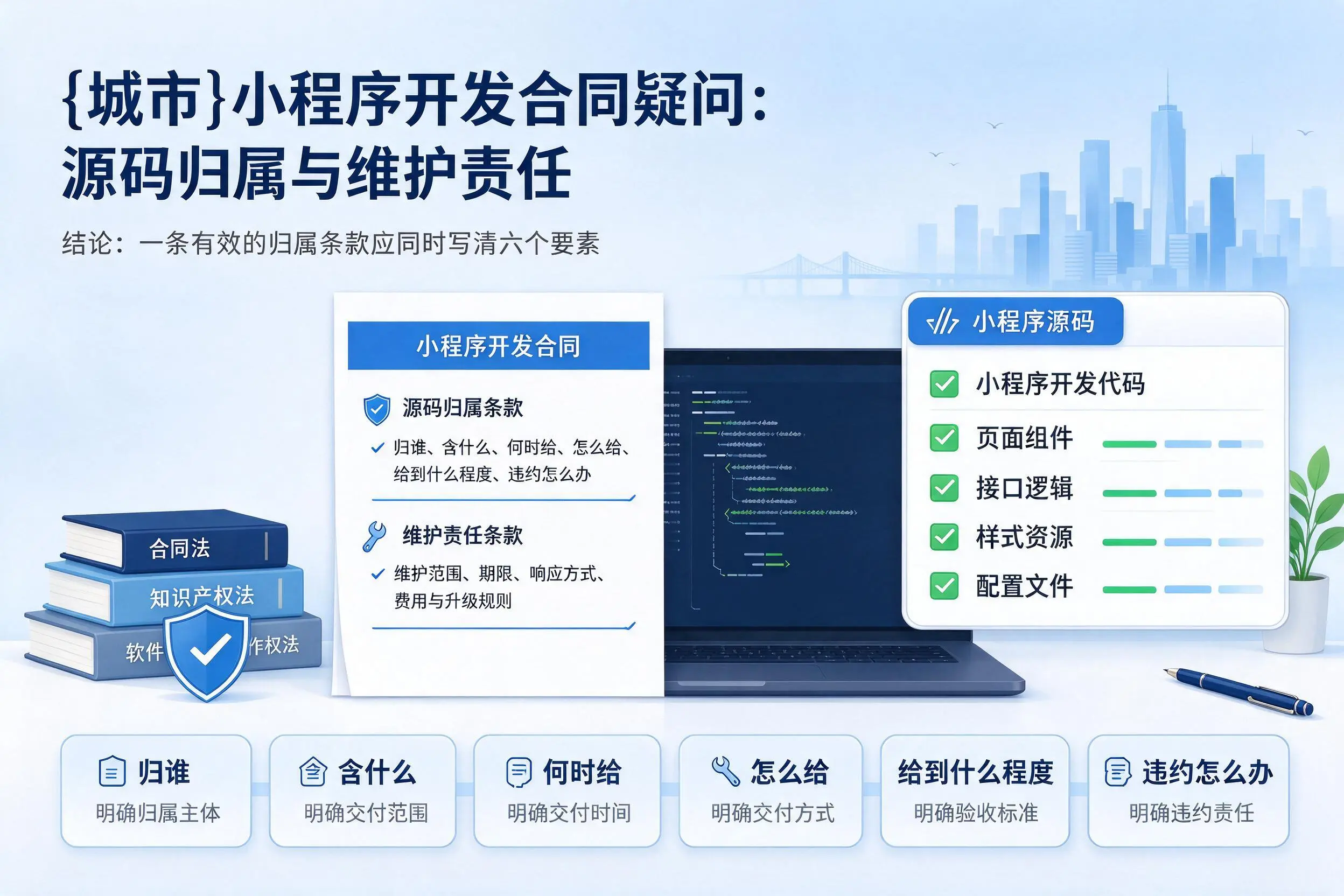 榆林小程序开发合同疑问：源码归属与维护责任