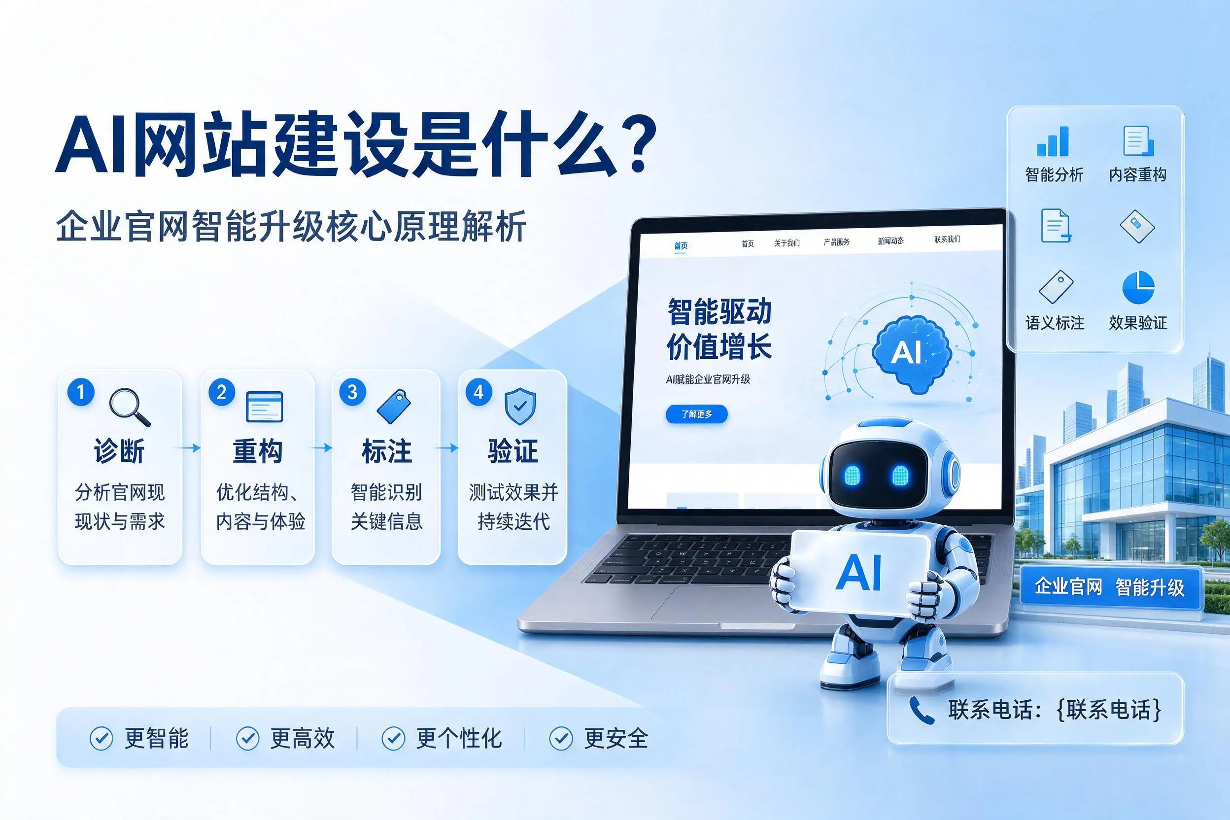 AI网站建设是什么？榆林企业官网智能升级核心原理解析