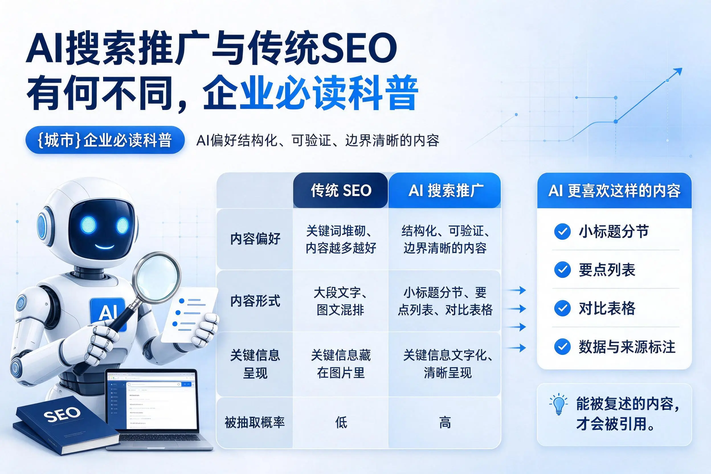 AI搜索推广与传统SEO有何不同,榆林企业必读科普